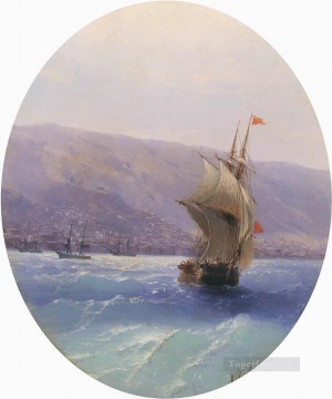  Crimea Lienzo - Vista de Crimea 1851 Romántico ruso Ivan Aivazovsky